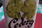 1950s Toni Raymond, hand painted Celery jar
