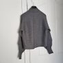 Bershka Grey High Neck Sweater Jumper Size XS Image 4