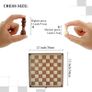 NEW SALE | Folding Wooden Chess Set Lightweight Handcrafted Chess Game Board Set with Storage Slots Image 3