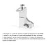Intake Manifold Repair Bracket For Volkswagen 2.0 TDI Inlet Aluminium Manifold Flap V157 Actuator Motor Kit P2015 03L129711E Image 3