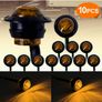 10pcs of 3/4-inch Bullet-style Round LED Side Marker Lights, Suitable for 12V- 24V Trailers, Trucks, Image 2