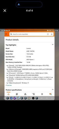 lenovo LOQ gaming laptop