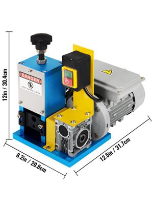 BRAND NEW Light Blue Blade Electric Wire Stripping Machine Portable 1.5mm-25mm 180W Cable Stripper for Copper Line Processing Removing Plastic Rubber