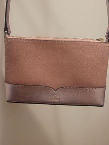 Kate Spade Lola Glitter Crossbody Bag  Rose Gold / Pink Sparkle