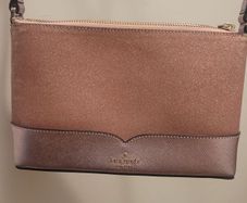 Kate Spade Lola Glitter Crossbody Bag  Rose Gold / Pink Sparkle