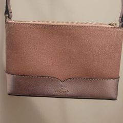 Kate Spade Lola Glitter Crossbody Bag  Rose Gold / Pink Sparkle
