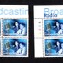 2001 Ireland Broadcasting in Ireland Commemorative Stamps Plate Blocks 1A1A1A1A & 1B1B1B1B Mint Never Hinged (MNH) Image 3