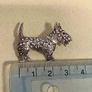 Solid Silver Scottie Brooch Image 2