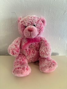 Vintage Keel Toys Pink Baby Girl Teddy Bear