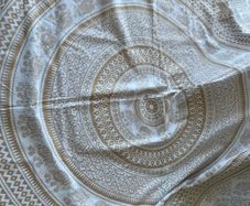 Large Cotton Throw Bed Cover with Elephants