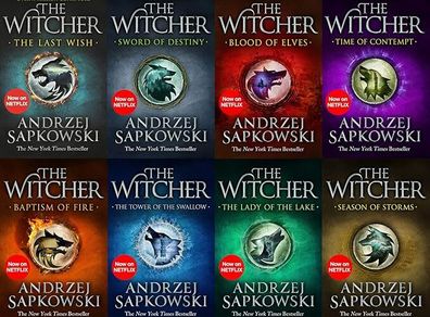 The Witcher Book Series Complete Set 8 Books Brand New Sealed