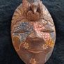 Indonesian Vintage Masks on light wood Image 6