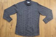 Eton Men's Melange Floral Dress Shirt Size Large