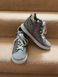 XTI silver sparkly boots size 38/uk 5