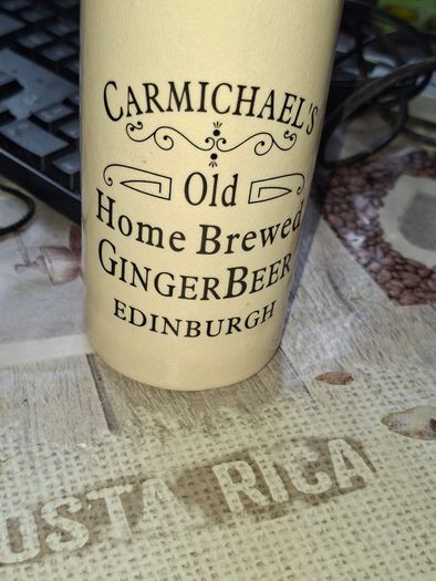 Vintage Carmichael's Old Home Brewed Ginger Beer Edinburgh Stoneware Bottle, Postage Available or Collection