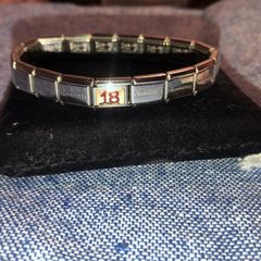 Nominations bracelet with 18th birthday charm