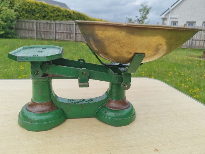 Vintage Metal Weighing Scales Cast Iron