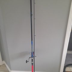 Shakespeare 12ft beachcaster fishing rod and real