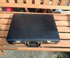 Leather briefcase