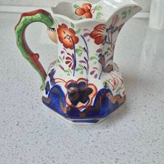 Welsh Gaudy Snake / caterpillar Handled Jug
