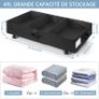 Brand New Underbed Storage with Wheels, 50L Underbed Storage Box with PVC Lid, Image 2
