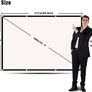 FREE EXPRESS SHIPPING Projector Screen 100 Inch, Portable Projector Screen with 16:9 HD 4K Screen for School Home Theatre Cinema Office, Foldable Projector Screen - 227cm(W) X 130cm(H) Matte White Widescreen (110) Image 6