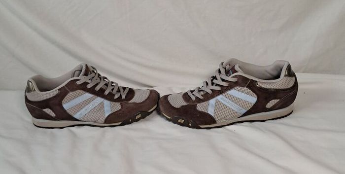 skechers athletic trainers size 5.5 eu 38.5 brown suade in excellent condition