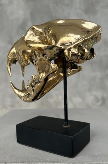 Snow Leopard (19cm) - Polished Bronze
