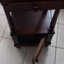 Antique  cupboard oak marble top Image 3