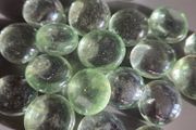 NEW Light Green Flat Glass Marbles