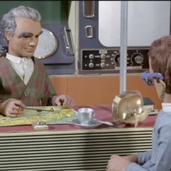 Vintage Thunderbirds Paper Clip Holder