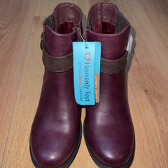 Heavenly feet woman's zip boots - size 37