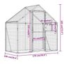 Aviary Anthracite 179x100x185 cm Aluminium Image 4