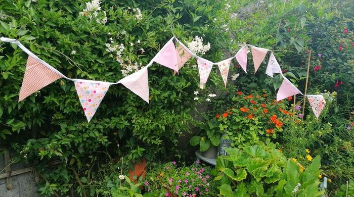Bunting for  Garden Parties, Communions, Confirmations, Indoors