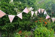 Bunting for  Garden Parties, Communions, Confirmations, Indoors