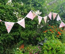 Bunting for  Garden Parties, Communions, Confirmations, Indoors