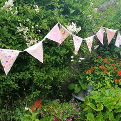 Bunting for  Garden Parties, Communions, Confirmations, Indoors
