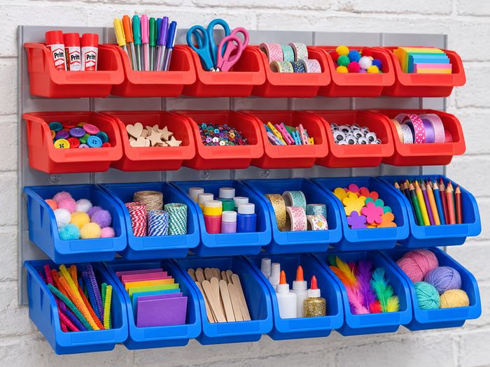 NEW 25 Piece Wall Mounted Storage Organiser