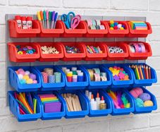 NEW 25 Piece Wall Mounted Storage Organiser