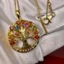 Sapphire Pendant with Chain (Size 20) in Yellow Gold Plated Sterling Silver 2.78 Ct. Image 5