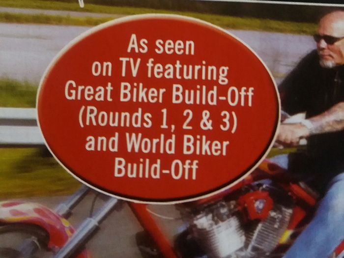 4 DVDs Great Biker Build Off / World Biker build off