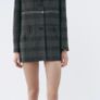 Reduced Fab Zara Amsterdam Edition Grey and Black Plaid Blazer/Dress with Zips  Size XL UK 14 Image 7