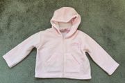 baby girls fleece hoodie 0-3 months