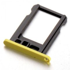 Sim Card Tray Holder Slot Replacement Part for iPhone 5C Yellow - #145733