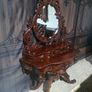 Rococo revival mahogany console table with  mirror Image 2