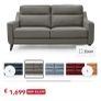 Italian leather 3 Seater Couch Image 5