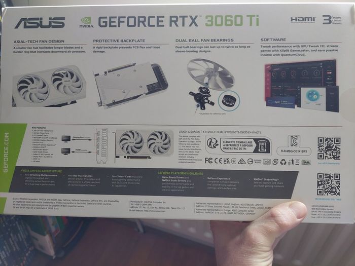Graphic card Asus RTX3060Ti OC 8GB