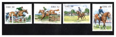 1998 Ireland Equestrian Sports (Show-Jumping, Three Day Eventing, Gymkhana & Dressage) Commemorative Stamps Mint Never Hinged (MNH)