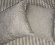 2x Gold Shimmer Cushions New