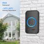 Wireless Doorbell, Waterproof Twin Wall Plug-in Cordless Door Chime Kit with 400m Range, 38 Chimes, 4-Level Volume & Blue Light, Best for Plug in Door Entry Bell Image 4